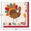 Creative Converting Thanksgiving Dinner Turkey Plates and Napkins - Fall