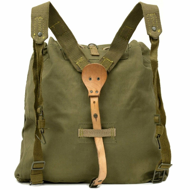 Original Czech army vintage backpack with Y straps suspenders M60