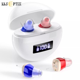 K&FCOPTEE Rechargeable Hearing Aids for Senior with Noise Cancelling Hearing Loss Ear Aids