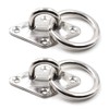 304 Stainless Steel Diamond Eye Pad Plate with Ring 5/16"