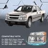 TUSDAR 4pcs Headlight Assembly Set Replacement for 2004-2012 Chevy Colorado/GMC