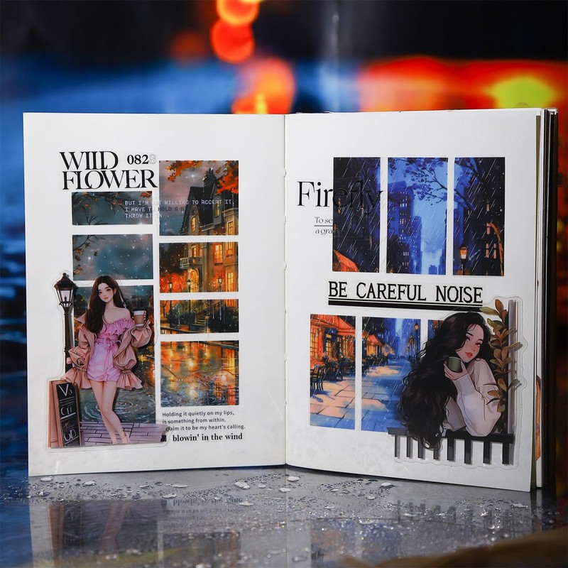 Miskepaa Seal, Collage, Material, Assorted, Cute, Girls, Retro, Fashionable, Cute