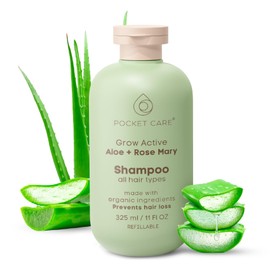 Shampoo Anticaída y Crecimiento Capilar  Ayuda a Reducir la Caída y Fortalecer el Cabello Débil  Romero y Sábila  Sin Sulfatos  Para Hombre y Mujer...