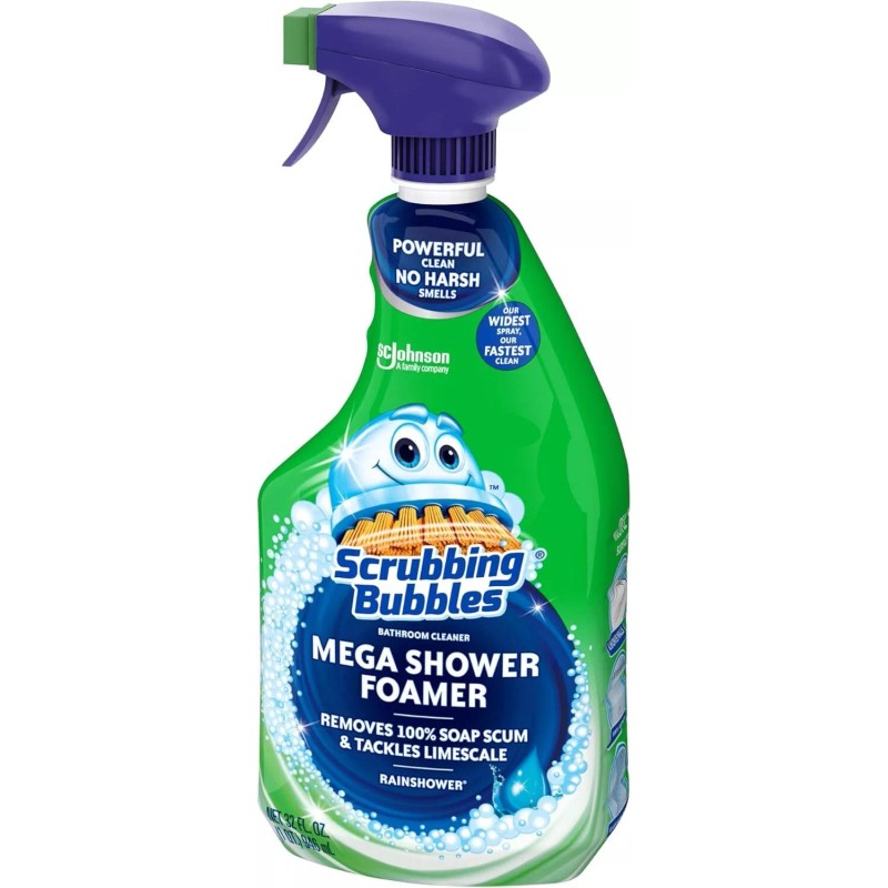 Scrubbing Bubbles Mega Shower Foamer Spray, Multi-Surface Bathroom 32 oz.