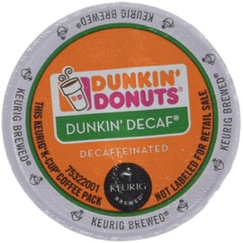 Dunkin Donuts Decaf Coffee K-Cups For Keurig K Cup Brewers - 32 Pack