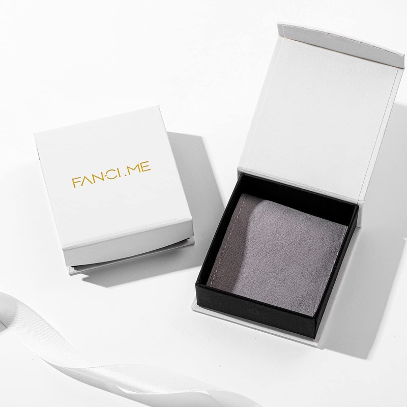 FANCIME Christmas Gifts Ruby Necklace 14K Solid White Gold Pear