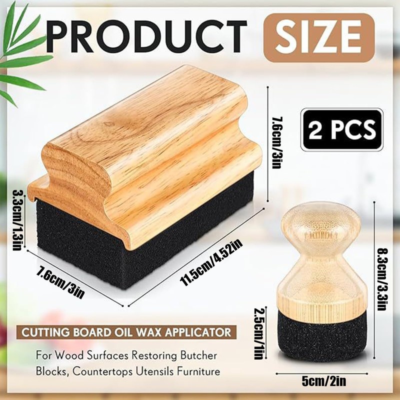 Cutting Boards Oiling Tool - Butcher Block Oiling Brush -