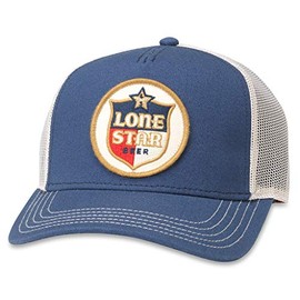 AMERICAN NEEDLE Valin Lone Star Beer Trucker Hat (PBC-1908D-INVY) Ivory/Navy
