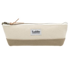 [Luddite] Radite Pencil Case, Two-Tone Boat Pencil Case, Slim, beige, (greige), Two-Tone Boat Pen Case