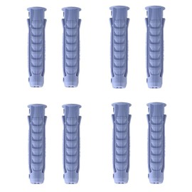 Concrete Wall Anchors for TV Mount Installation - Suitable for Concrete or Brick Walls - Durable Plastic Anchor Bolts 10x50mm Grey Drywall Anchors 8pcs