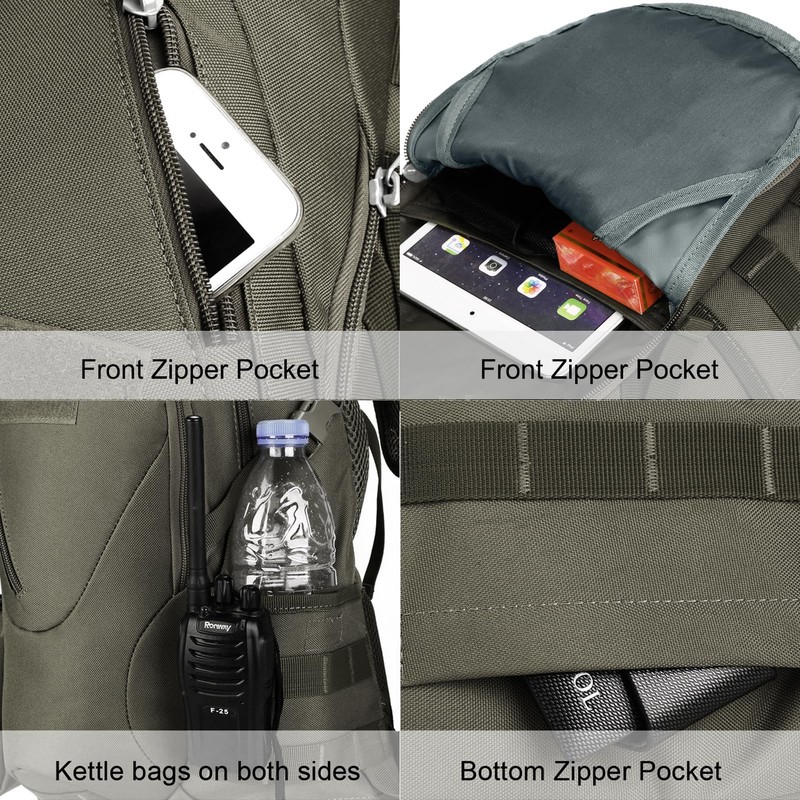 ArcEnCiel 15L Motorcycle Backpack Tactical Bag Rucksacks for Outdoor Camping