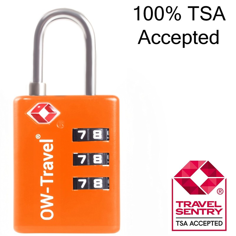 TSA Approved Luggage Locks Suitcase Locks with Open Alert (2