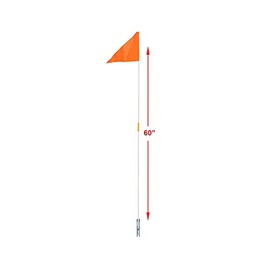 Lowrider Bike Safety Flags 2pc 60" Orange. Bike Flag, Bicycle Flag, Bike Accessory, Bicycle Accessory.