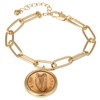 American Coin Treasures Irish Penny Coin Elongated Link Bracelet |