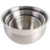 Babish 3-Piece Stainless Steel Mixing Bowl Set – Nesting Metal