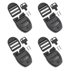 INCREWAY 4 Set Hot Tub Cover Clips, Hot Tub Cover Repair Kit, 4 Sliders, 4 Keys with 8 Screws, Locking Clip Lock with Keys and Hardware