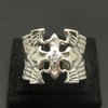R000982 Sterling Silver Ring Cross with CZ 925 Empress Size