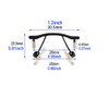 Rimless Glasses Nose Bridge Eyeglass Pads Piece Screw Nut and