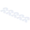 10Pcs Rainbow Shaped Transparent Storage Box Dust Proof Storage Box