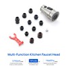 J-HVA Kitchen Faucet Sprayer Head Replacement with Adapters - Pull