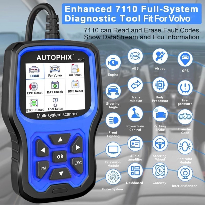 AUTOPHIX VOLVO S60 V60 V90 + Full-Service Diagnostic Code Reader