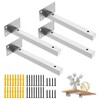 Pack of 4 Wall Brackets, Shelf Brackets, Heavy Duty Brackets,