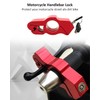 Greluma 1 x Robust Motorcycle Lock, Anti-Theft, Adjustable Bicycle Handlebar
