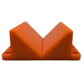V Block Jig Fixture for Center Drilling on Round Work-Piece 2.5" Capacity, Multiple Colors Available (ORANGE)