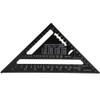 Aluminum Alloy Angle Protractor, 7 Inch Metric Aluminum Alloy Black