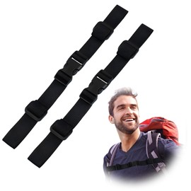 DIPZO Verstellbarer Brustgurt für Rucksäcke, 2PCS Schnellverschluss-Sternumgurt, Backpack Riemen mit Schnalle für Outdoor-Wandern und Reisen