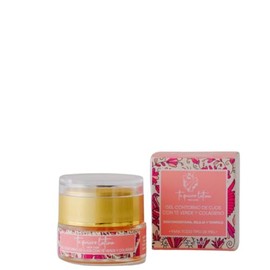 Contorno de ojos en gel con té verde y colágeno | Skin Care | Colageno | Relaja tonifica área ojos | ojeras y bolsas | Todo tipo de piel | 16 gr