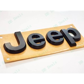 Grand Cherokee 1PC Matte Black Front Hood Jeep Emblems Badge 2021+ Jeep Grand Cherokee WL/WK