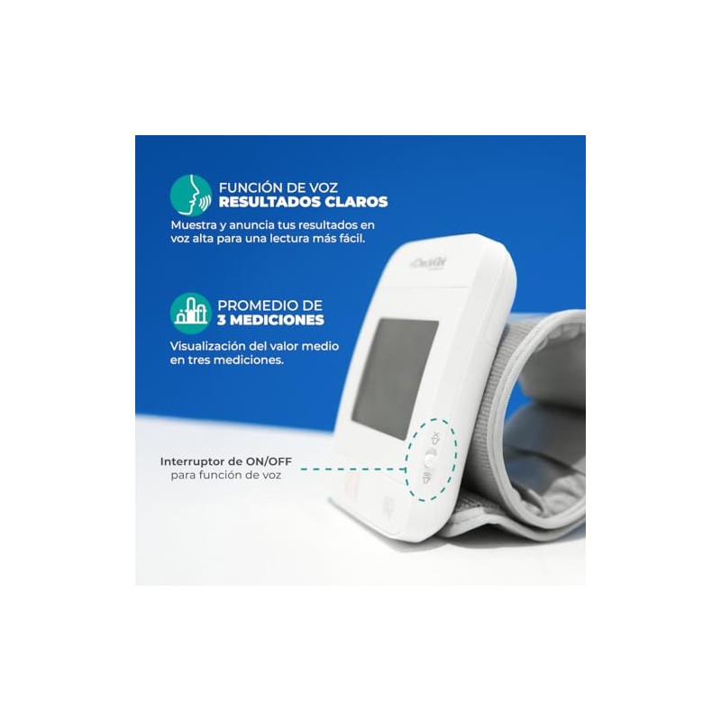 Checkatek BD-5 Baumanómetro Digital de Muñeca con Voz, Medición Automática