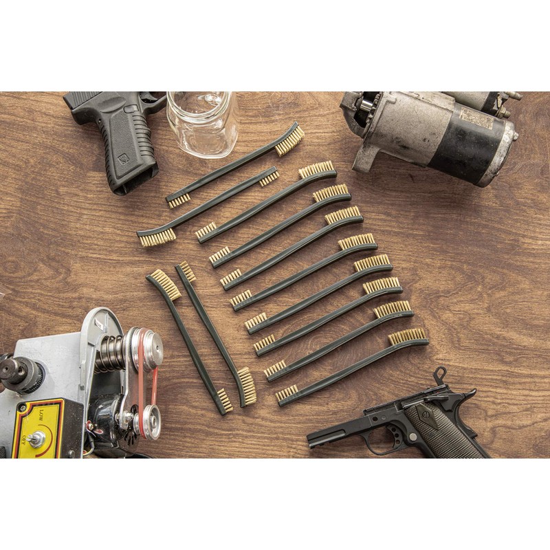 SE Double-Ended Brass Cleaning Brushes (12-Pack) - 7620BB-12