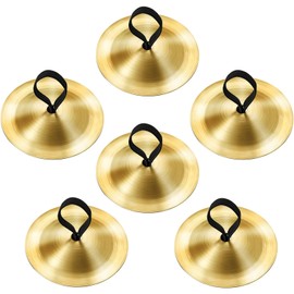 Boao 6 Pieces Finger Cymbals Belly Dancing Finger Dance Zills Musical Instrument for Dancer Party