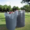 Husky 55-Gallon Clear Flap Tie Drum Liner Trash Bags 80