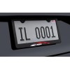 RED Z51 C8 Corvette Racing License Plate Frame with Screws
