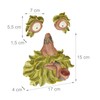 Relaxdays Tree Face Old Man, 3 Pieces, Weatherproof Artificial Stone,