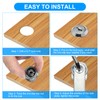 PATIKIL 1/8 Inch Cabinet Locks with Keys, 20 Pack Zinc