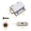 10 PCS White Plastic Magnetic Pressure Touch Release Catch Soft