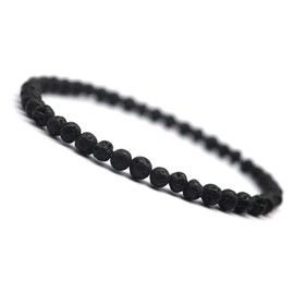 KIKILA 4mm Mini Gemstone Energy Bracelets Crushed Stone Beaded Bracelet Natural Stone Charm Beaded Small Couples Bracelets for Women