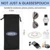 COYUN Pack of 20 Soft Microfibre Glasses Case, Glasses Case,
