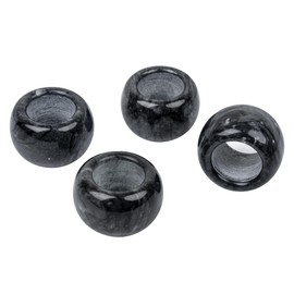 Aisiming Napkin Rings,Marble Napkin Holder for Table Decorations,This Delicate Stone Napkin Ring is More Suitable for Small Parties,Family Dinners,4 Sets (Black Gray)