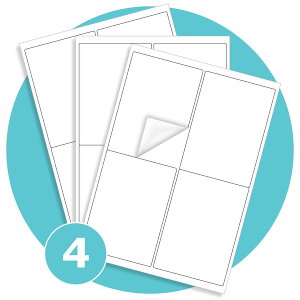 Triplast 10 x Multipurpose A4 Label Sheets - 4 Labels