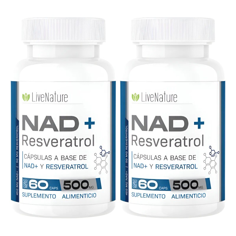 Nad Resveratrol Kit 2 Piezas Live Nature Nr Antioxidante Sin
