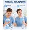 2-in-1 Collapsible Silicone Ice Ball Maker Cup, Reusable Ice Sphere