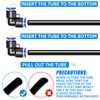 ERGAOBOY Pack of 10 Elbow 4 mm Pipe AD Push