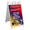 Phone Repair (24" X 36") Standard A-Frame Signicade, Includes Decal