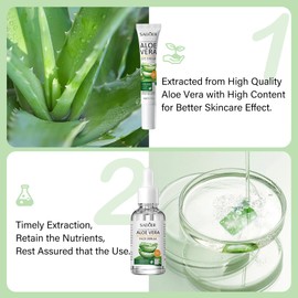 Xumann 12PCS Skin Care Gift Sets for Teenage Girls, Aloe Vera Skincare for Women, Simple Pamper Face Care Kit for Teen