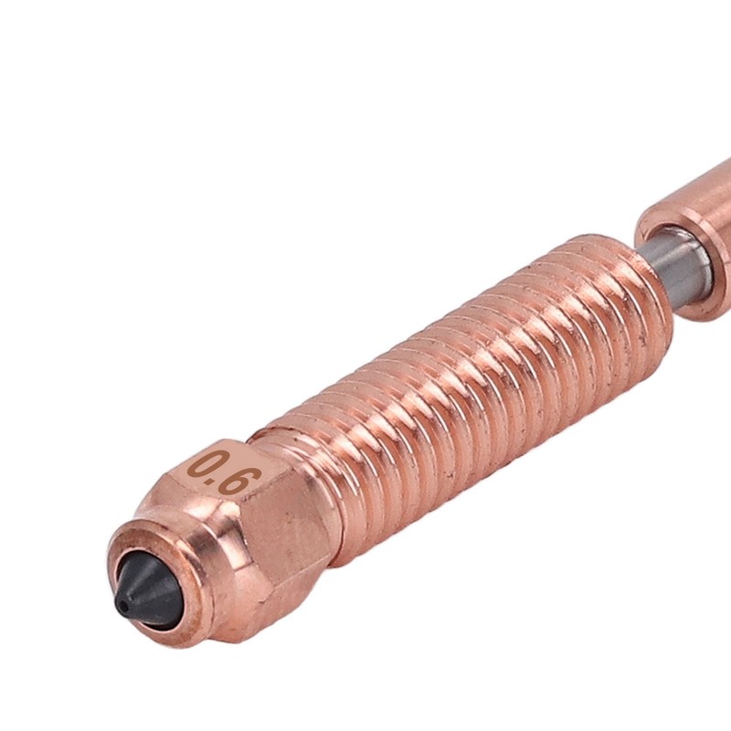 All Metal Integrated Printer Nozzle 30mm³/s Flow 600mm/s 0.6mm 3D